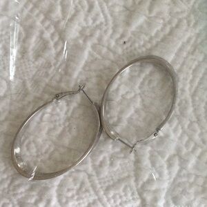 Classic Silver Hoop Earrings - Women Jewelry